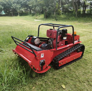 เครื่องตัดหญ้าแบบสายพาน 4 จังหวะ DIY สำหรับอุตสาหกรรม ใช้เชื้อเพลิงเบนซิน ขายดี ควบคุมด้วยรีโมท ความกว้างการตัด 800 มม.  สำหรับทุกสภาพพื้นผิว แบบไร้สาย - Product Image 6