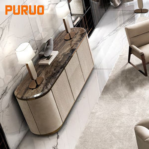 PURUO ev kullanımı oturma mobilya ahşap dolap yemek odası mdf büfe dolap konsol masaları - Product Image 6