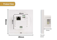 Panneau de commande intelligent SM41P 4 pouces Android 13, alimenté en courant continu, écran tactile WiFi pour la domotique et le contrôle des salles de réunion