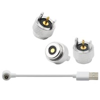 Connecteur magnétique 4 mm 10 A pour instrument de santé sur circuit imprimé, avec anneau de charge USB et broches d'aspiration magnétique mâle-femelle en laiton