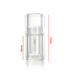 Nouveauté : Emballage de 3 ml pour baume à lèvres transparent effet repulpant, tube rose bombé pour gloss avec grand applicateur en forme de patte de chèvre - Product Image 6