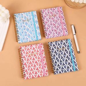 Libreta Multicolor A6 con Espiral, Mini Bloc de Notas Portátil con Correa, Esencial para Oficina, Estudio, Registro, Notas, Escritura, Diario, Planificación - Product Image 6