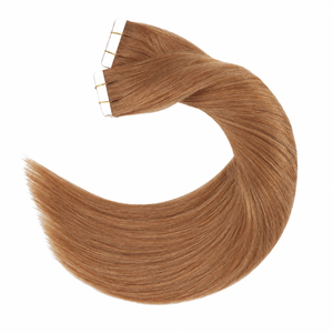 Extensioni di <span class=keywords><strong>Capelli</strong></span> Umani con Nastro Invisibile, 100% <span class=keywords><strong>Capelli</strong></span> Veri, Lisci, Castano Chiaro e Biondo, con Nastro Adesivo - Product Image 2
