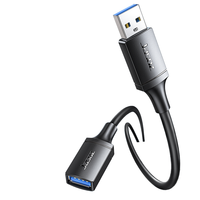 Cable de Extensión USB 3.0 Jasoz de 2 Metros, Macho a Hembra, Revestimiento de PVC, Blindaje Trenzado, Conductor de Cobre Puro para Uso con Computadora, Teclado y Ratón