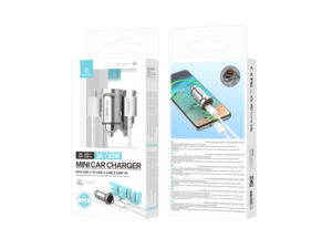 Cargador de Coche Universal Techancy de Alta Gama con 2 Puertos Tipo-C de 33W, Color Plateado Metálico - Product Image 5