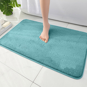 Nouveau <span class=keywords><strong>tapis</strong></span> <span class=keywords><strong>de</strong></span> salle <span class=keywords><strong>de</strong></span> bain uni en fausse fourrure <span class=keywords><strong>de</strong></span> cachemire, antidérapant et absorbant, pour la maison, séchage rapide - Product Image 6