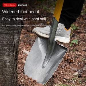 Grande <span class=keywords><strong>pala</strong></span> in acciaio al Manganese con manico in legno <span class=keywords><strong>per</strong></span> <span class=keywords><strong>scavare</strong></span> terreni sciolti in agricoltura di ortaggi all'aperto strumento da giardino - Product Image 4