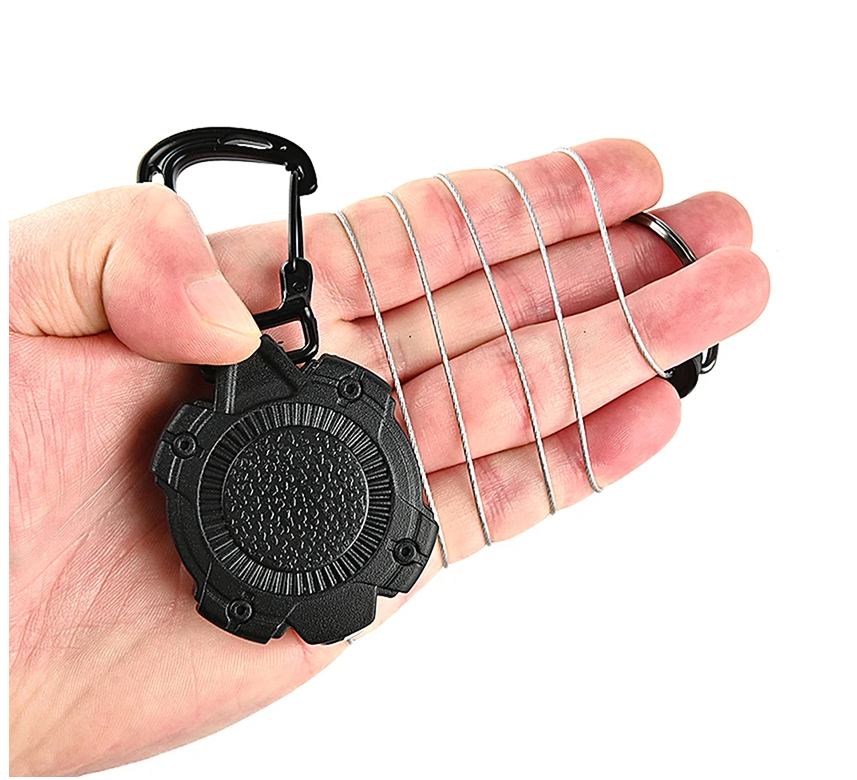 Stainless Steel Rope Camping Telescopic Burglar Chain Key Holder