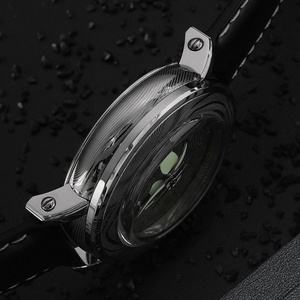 Reloj Mecánico Automático de Esqueleto <span class=keywords><strong>San</strong></span> <span class=keywords><strong>Martin</strong></span> con Cristal de Zafiro Abombado, Acero de Damasco, Luminoso, Movimiento SW200, Envío Gratis, en Existencia - Product Image 5