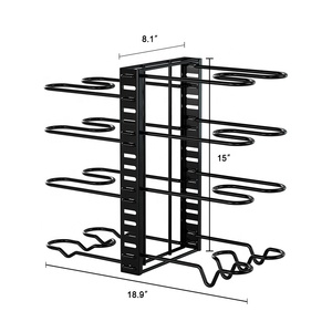 Nuevo Estilo de Organizador Ajustable para Sartenes y Ollas de Hierro para Uso en Encimeras y Gabinetes de Cocina - Product Image 6