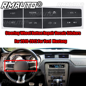 For Ford Mustang 2011 2012 <b>Car</b> Stickers <b>Car</b> Steering Wheel Switch Control Button Repair Sticker <b>Decals</b> Stickers - Product Image 1