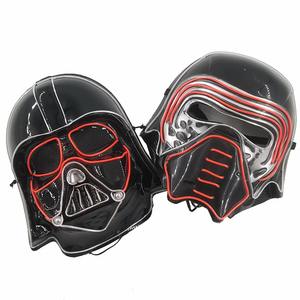EL aydınlık LED parlayan maske erkekler için-Neon ışıkları ile cadılar bayramı partisi yüz kapatma, karnaval ve Film temaları için Cosplay sahne - Product Image 2