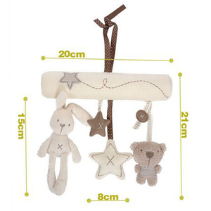 Infants <strong>Cradle</strong> Cute Rabbit Dropshipping Creative <strong>Baby</strong> Hanging Bed Safety Seat Plush Toy Hand Bell Multifunctional Plush Toys - Product Image 3
