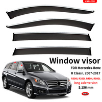 Déflecteur de voiture transparent en PC, pare-pluie et pare-vent pour Mercedes-Benz Classe R (R350L/R400L), protection des portes et des fenêtres de voiture
