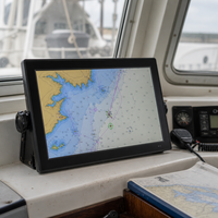 Moniteur marin étanche IP67 de 15,6 pouces, écran tactile capacitif, haute luminosité, lisible en plein soleil, pour yacht, bateau de pêche