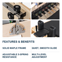 Tendance 2026 : Reformer Pilates Commercial Portable en Bois d'Érable avec Ressorts Réglables pour l'Entraînement Professionnel en Studio