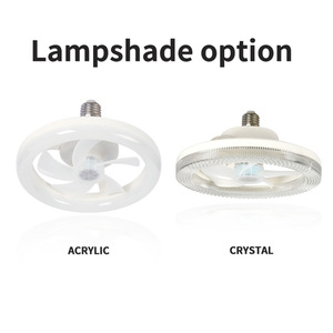 30W 40W 50W RGB LED nhà bếp hiện đại Quạt ánh sáng ổ cắm <span class=keywords><strong>E27</strong></span>/E26 3cct <span class=keywords><strong>Dimmable</strong></span> 3 tốc độ 5 lưỡi điều khiển từ xa - Product Image 5