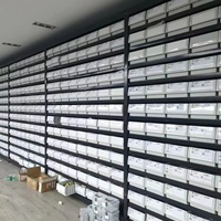 Bacs de rangement en plastique PP recyclable pour entrepôt, épaisseur 3 mm, avec cloisons optionnelles pour commandes personnalisées