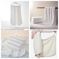 Serviettes portables en microfibre SOLPOP personnalisables avec logo pour femmes, grandes serviettes de bain, serviettes de séchage pour cheveux, peignoirs à bretelles, robes de bain