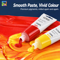 Peinture acrylique à base d'eau, tubes de 75 ml, non toxique, imperméable, résistant au soleil, peinture pour toile, art mural, graffiti, ensemble de pigments DIY, 34 couleurs
