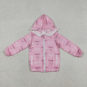 Abbigliamento per Bambina RTS, Maglietta con Stampa Floreale e Fiocchi, Felpa con Cappuccio a Maniche Lunghe - Product Image 1