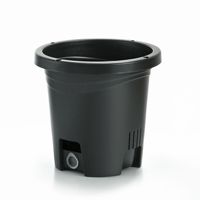Pots de plantes ronds en plastique de bonne qualité en gros pour plantes et fleurs de jardin d'intérieur et d'extérieur