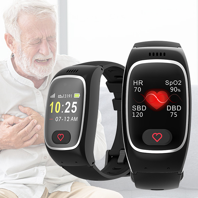 NL16Pro SOS Calling Elderly Smart Watch with Heart Rate Health Tracker GPS WiFi LBS Location Fall Alarm Smartwatch for Elderly