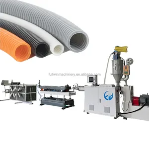 PVC single wall corrugated pipe machine for making PVC subsoil drainage pipe
