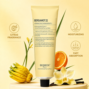 Crème pour les mains OEM 50g, lotion parfumée à la bergamote, hydratation intense, soin nourrissant naturel au beurre de karité, réparation non collante, respectueuse de l'environnement - Product Image 4