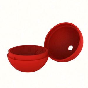 Custom Logo Colorful Whiskeyball Food Grade Silicone Round Sphere Ice Ball Cube Mold <b>Maker</b> for Cocktails and Ice <b>Cream</b> Tubs - Product Image 4