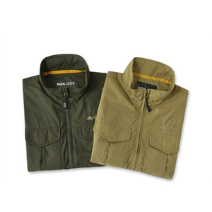 Gilet da lavoro di sicurezza con tasca in rete gilet da pesca da uomo con tasca in rete Multi tasca per il tempo libero veloce pesca a secco gilet pubblicitario - Product Image 6