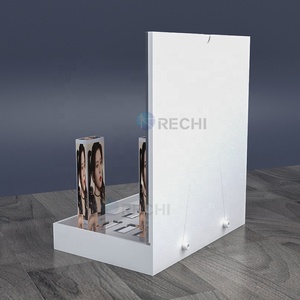 Rechi tùy chỉnh phụ nữ tươi bán buôn phổ lỗ vuông hiển thị sản phẩm Acrylic liên hệ với ống kính hiển thị hiển thị mỹ phẩm đứng - Product Image 3