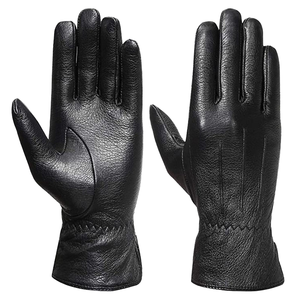 Women <b>Thermal</b> Sports Gloves Fashion Accessories Wholesale Simple Black Fitness Outdoor Driving Winter Cotton/Polyester/Spandex - Product Image 1