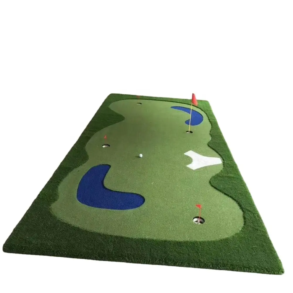 Grama artificial campo de golfe
