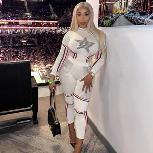 Conjunto de 2 Piezas Personalizado para Mujer 2026, Top de Manga Larga con Cuello Alto y Pantalones Ajustados, Tejido de Punto en Contraste de Color, Atuendo para Club, Transpirable y Elástico - Product Image 6