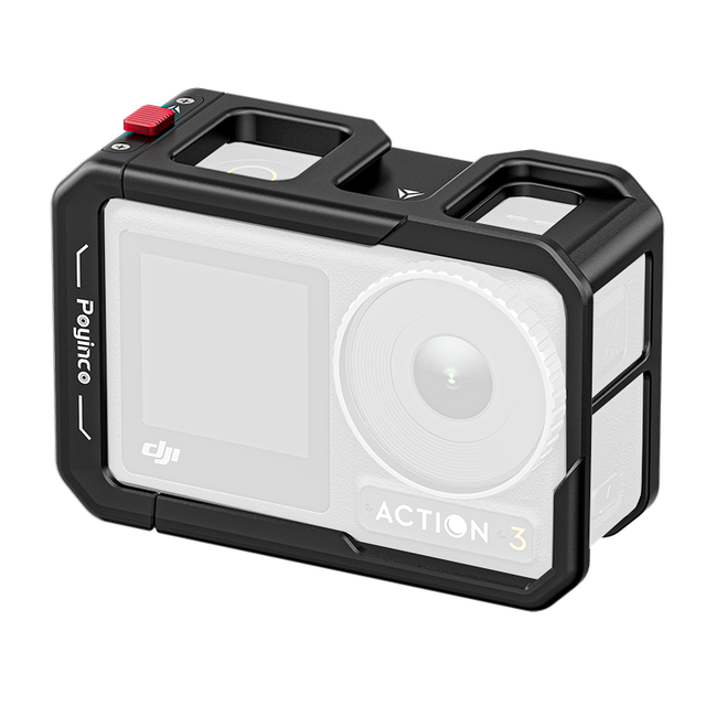 Aluminum Alloy Lightweight Anti-Scratch Camera Cage with Quick Release Mount for Action 5 Pro/4/3 Camera Accessories
