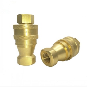 Nhanh chóng ngắt kết nối thủy lực Phụ kiện đồng thau khớp nối nhanh chóng Coupler Phụ kiện ống thủy lực một tắt cách van kết nối nhanh chóng - Product Image 3