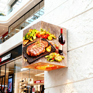 Cubo LED Pubblicitario per Esterni Impermeabile Montato a Parete con Giunzione Senza Soluzione di Continuità a 90 Gradi P2.5 <span class=keywords><strong>3D</strong></span> - Product Image 1