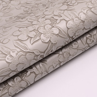 Cuir PVC gaufré motif fleur de 1,0 mm pour meubles, chaises, canapés, sacs à main et tapisserie