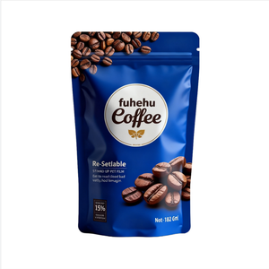 Food Packaging Customized 250g 500g Foil Coffee Bean <b>Bags</b> Design Print Zipper <b>Lock</b> Stan up Pouch - Product Image 1