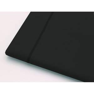 Flat Sheet 150x300cm 100% Cotton <b>Black</b> For Uk <b>Single</b> <b>Bed</b> Size - Product Image 2
