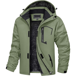 Manteaux d'hiver pour hommes, veste de ski imperméable, <span class=keywords><strong>parka</strong></span> chaude en polaire avec plusieurs poches, imperméables d'extérieur pour hommes, vestes d'extérieur - Product Image 1