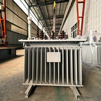 Transformador de Potencia Trifásico Sumergido en Aceite de Alta Tensión para Exteriores Tipo S13, 50Hz/60Hz con Salida de 380V, Bobinado de Cobre/Aluminio