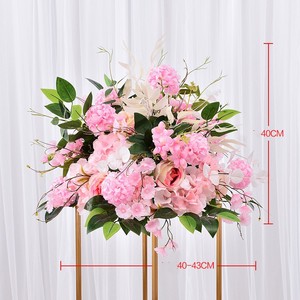 New Wedding Road Guide Flower Geometric <b>Frame</b> Flower Arrangement Candlestick Table Wedding Stage Scene Decoration Silk Flower - Product Image 6