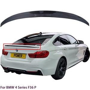 สปอยเลอร์หลังคาร์บอนไฟเบอร์ทรง P สำหรับรถยนต์ BMW ซีรีส์ 4 F36 4 ประตู รุ่นครูเป้ ปี 2014-2019 - Product Image 1