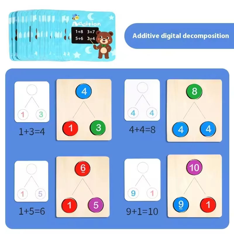 Montessori Wooden Number Decomposition Board preview 4