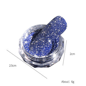 6 Color Diamond Powder Reflective Nail Pigment Mixed Glass Micro Glitter Holographic <b>Sequin</b> Sparkle Nail <b>Art</b> Decoration Set - Product Image 5