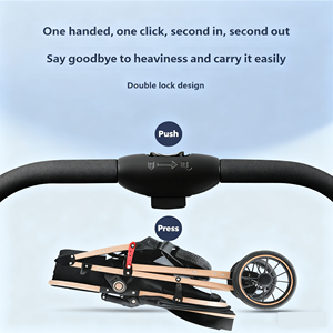 Wellpal Poussette de voyage multifonctionnelle de luxe 3 en 1 de haute qualité, équipement élégant pour bébé - Product Image 5