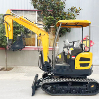 FREE SHIPPING Kubota Engine Excavator China Compact New Mini Excavators 2 Ton for Optional Breaker Hammer and Deep Trench Bucket