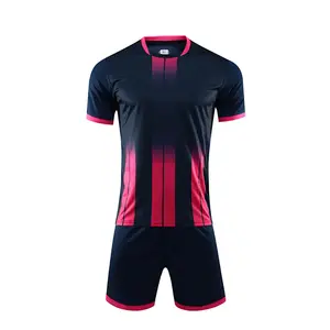 Wholesale Custom Sublimation Team Sport Blank Messi Football T-Shirt Youth Boys High School College Soccer Jersey Shirt